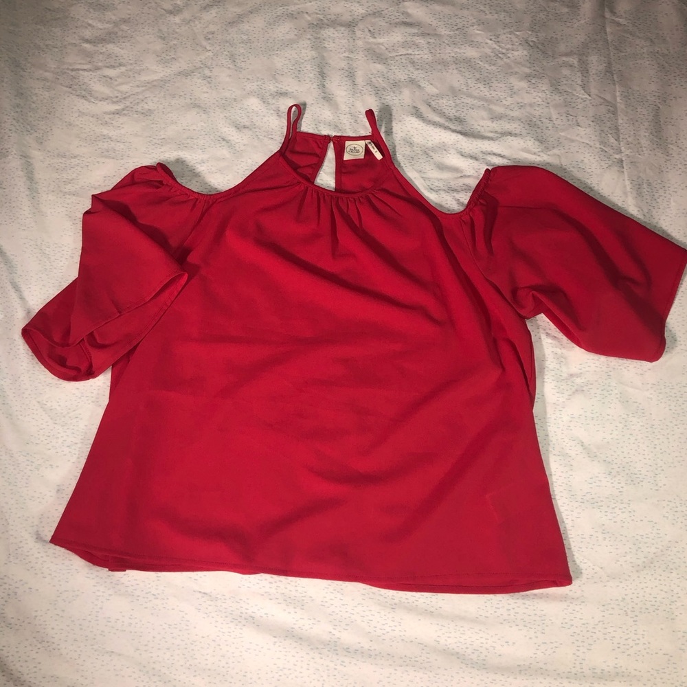 Sexy Shoulder Cut Out Blouse